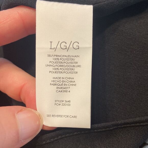 CAbi Blue Floral Poise Bell Sleeve Dress Style 3648 Size Large - Picture 8 of 9